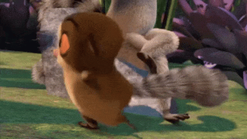 Mort Running Around King Julien GIF