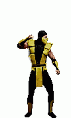 Mortal Combat Scorpion Get Over Here GIF