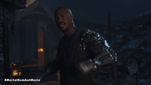 Mortal Kombat Movie Poster Bald Man