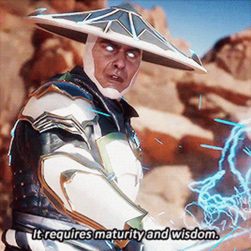 Mortal Kombat Raiden Maturity Wisdom GIF