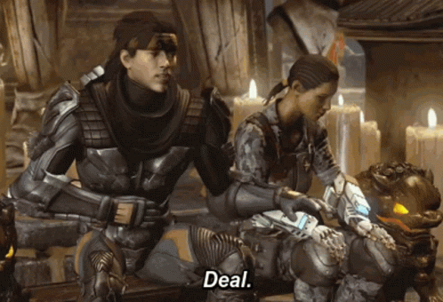 Mortal Kombat Takeda & Jacqui Deal GIF