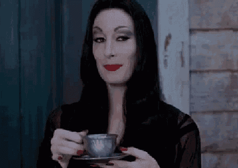 Morticia Tea Gif GIF