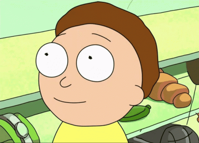 Morty Oop Reaction In The Grocery Store GIF