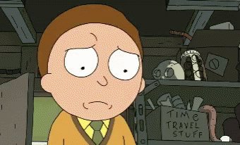 Morty Sad To See Pickle Rick GIF