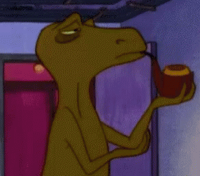 Mosasaurus Drinking Coffee GIF