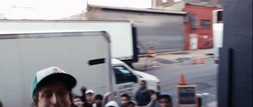 Guy Diving Into Mosh Pit GIF