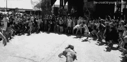 People Rushing Inside Mosh Pit GIF