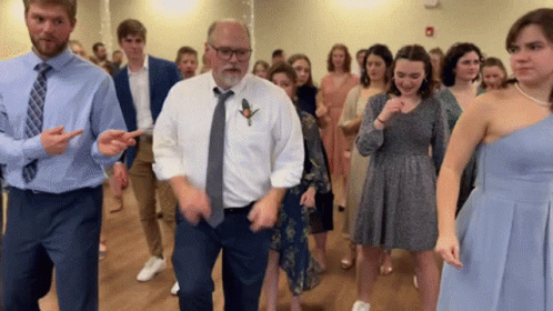 Happy Wedding Mosh Pit Mob Dance GIF