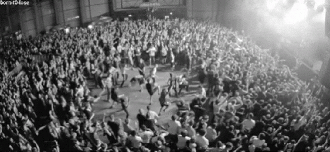 Mosh Pit Crazy Concert Scene GIF