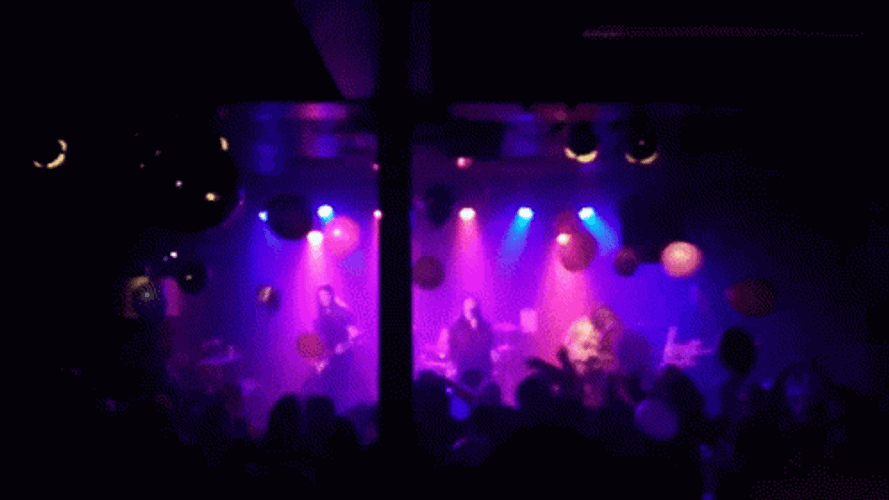 Mosh Pit Scene Balloons Flying GIF