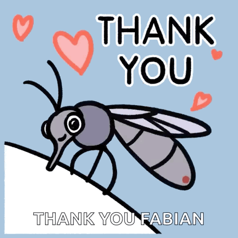 Mosquito Saying Thank You Fabian