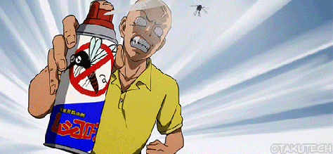 Mosquito Spray Attack GIF