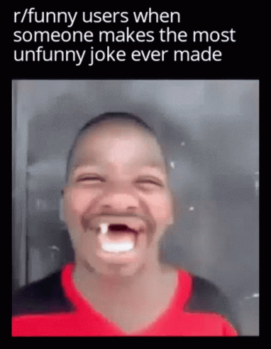 Most Unfunny Joke Laughing Funny Face GIF