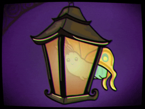 Moth On The Lamp GIF