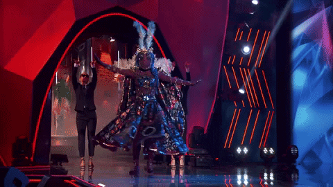 Moth Woman Dancing On The Center Stage GIF