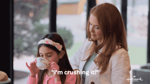Mother And Daughter Crushed It GIF