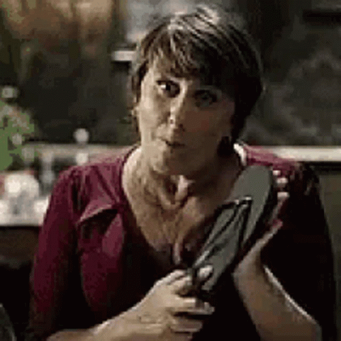 Mother Chancla Slipper Warning Threat GIF