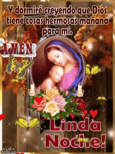 Mother Mary And Jesus Linda Noche GIF
