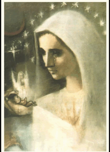 Mother Of God Virgin May Illuminated Image GIF