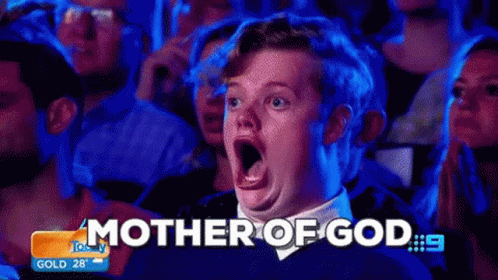 Mother Of God Surprised Game Show Contestant GIF