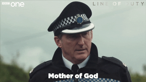 Mother Of God Shocked Reaction Ted Hastings GIF