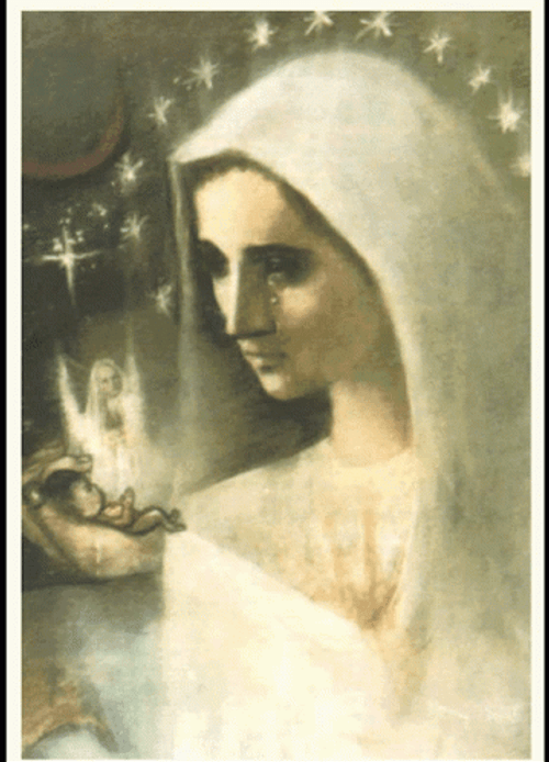 Mother Of God Virgin May Illuminated Image GIF