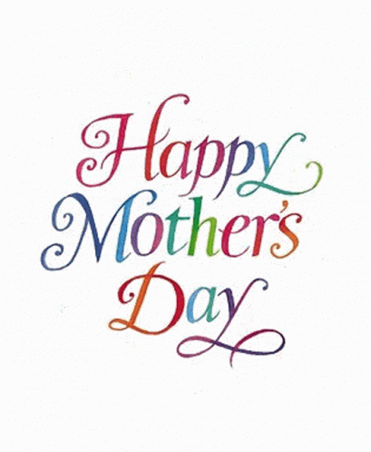 Mother's Day Card with Flowers Hearts Cat Bird