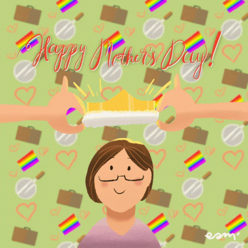 Mother's Day Card With Globe and Crown