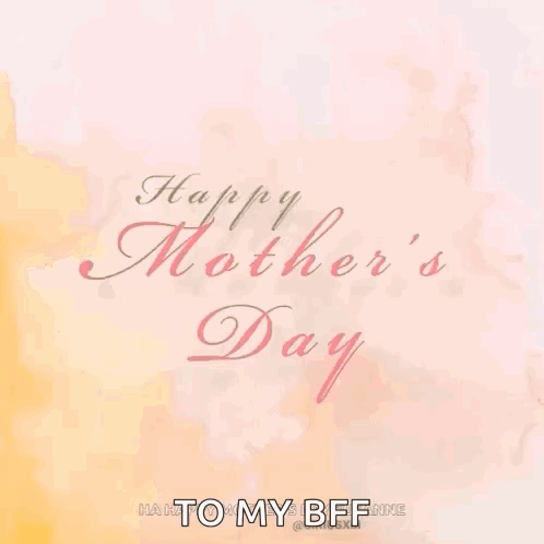 Mother's Day Card With Pink Flowers GIF