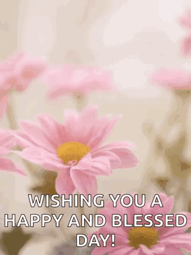 Mother's Day Card with Pink Flowers