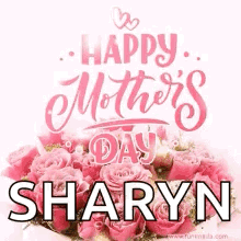 Mother's Day Card With Pink Roses