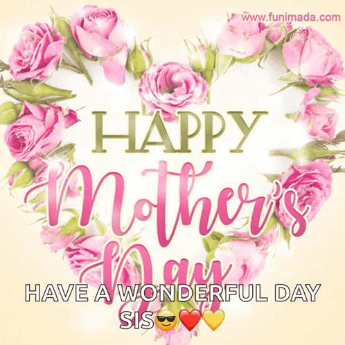 Mother's Day Card with Pink Roses