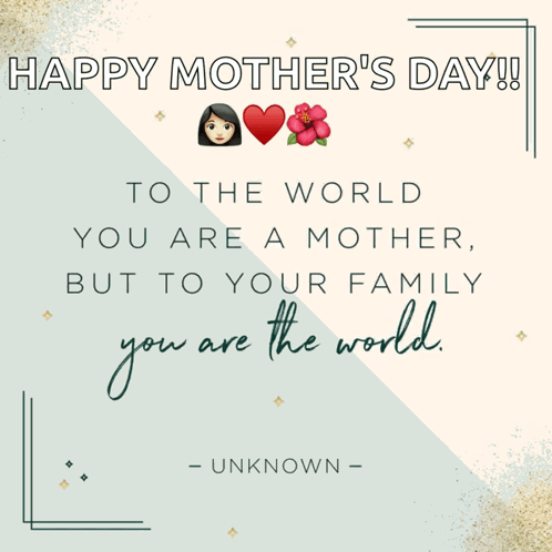 Mother's Day Card With Quote