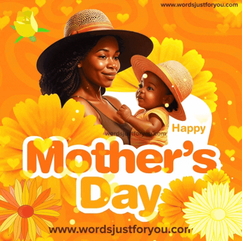 Mother's Day Card With Woman And Child GIF