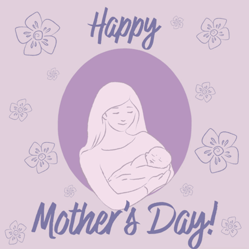 Mother's Day Card With Woman Holding Baby