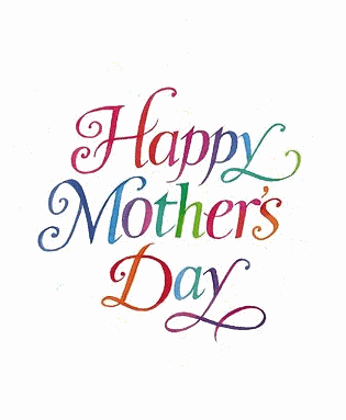 Mother's Day Colorful Hearts GIF