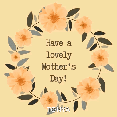 Mother's Day Greeting Card With Flowers GIF
