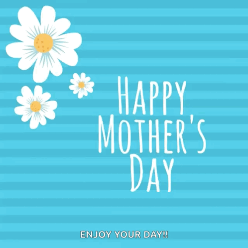 Mother's Day Greeting Card With Flowers