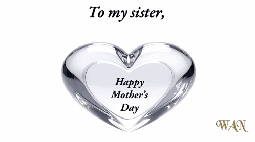 Mother's Day Greeting Card With Heart and Roses