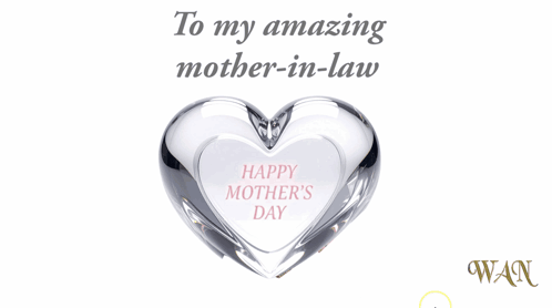 Mother's Day Greeting Card With Heart And Roses GIF