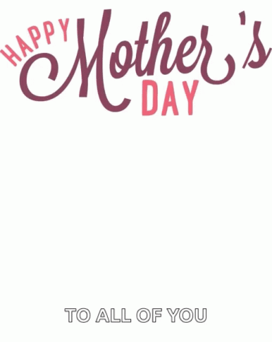 Mother's Day Greeting Card With Pink Flowers GIF