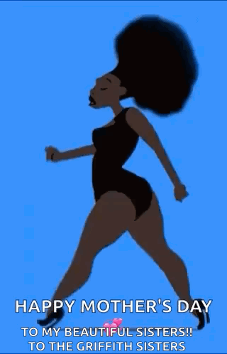 Mother's Day Greeting Card Woman In Bathing Suit GIF