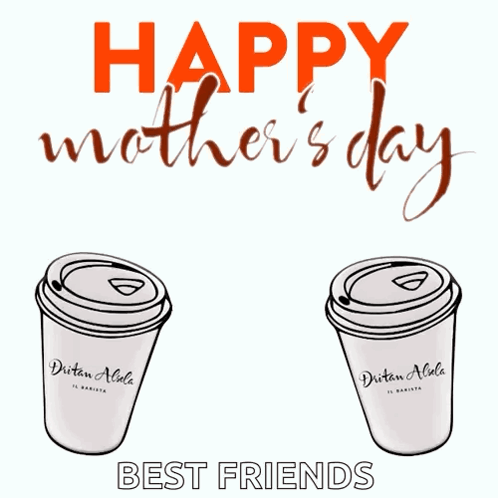 Mother's Day Poster With Coffee GIF