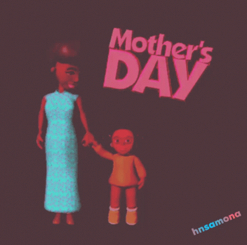 Mother's Day Woman And Child Poster GIF