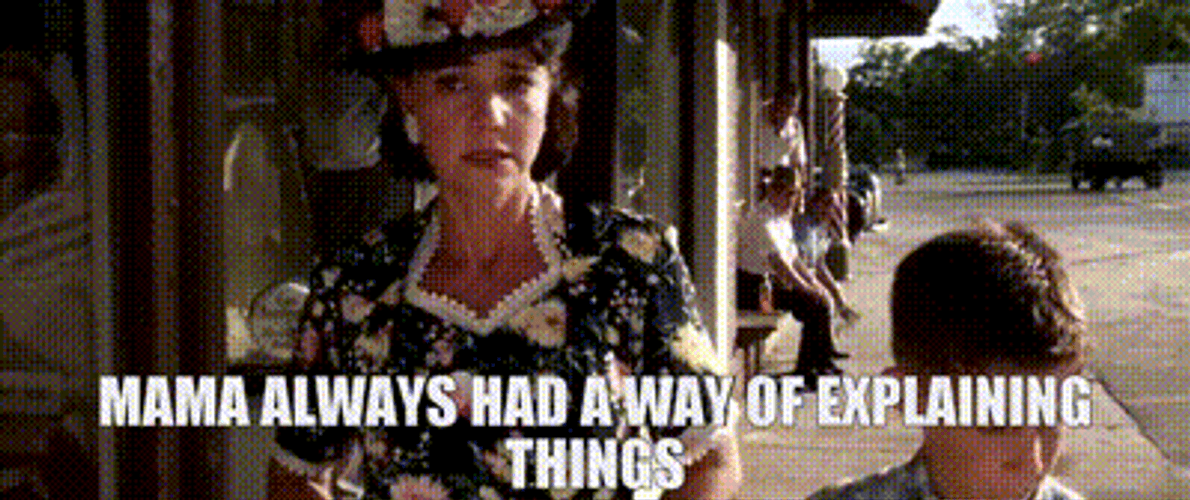 Mother's Way Explaining Things Forrest Gump GIF