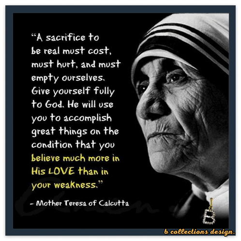 Mother Teresa of Calcutta With Quote