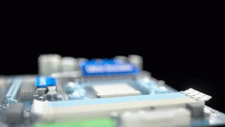 Motherboard Circuit Parts Falling GIF