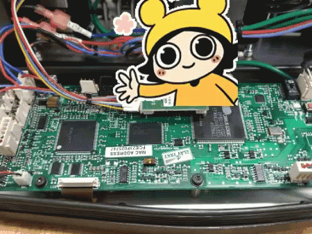 Motherboard With Cartoon Character Sticker