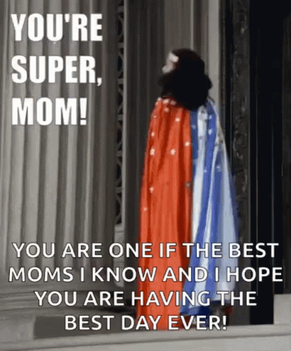 Mothers Day Funny Super Mom Wonderwoman GIF