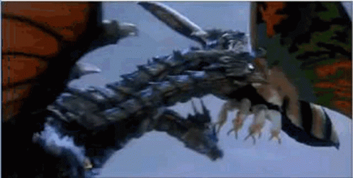 Mothra Killed Velociraptor GIF